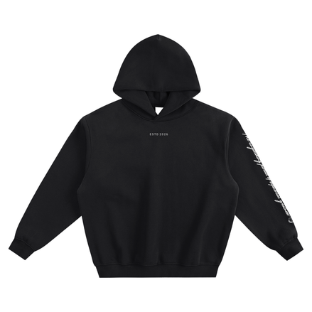 The front of the black Official Member Hoodie