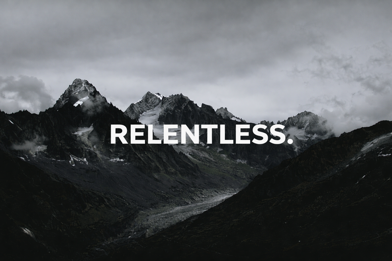 relentless landing page banner